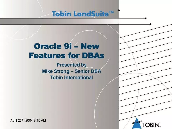 oracle 9i new features for dbas