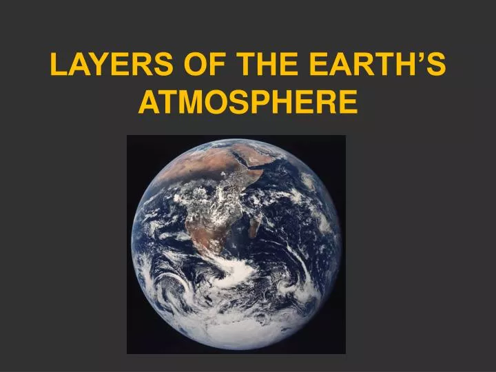 layers of the earth s atmosphere