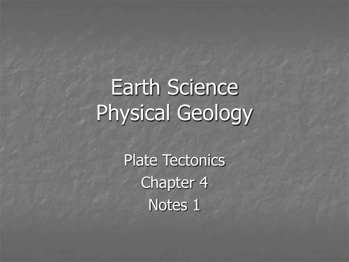 earth science physical geology