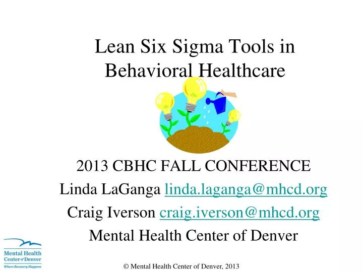 lean six sigma tools in behavioral healthcare