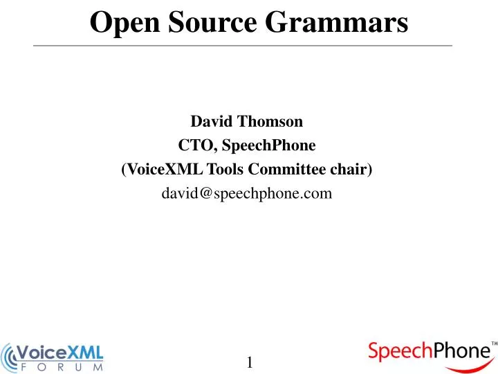 open source grammars