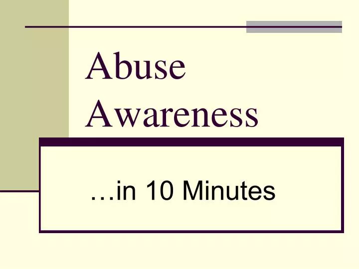 abuse awareness