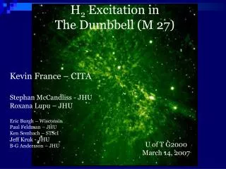 H 2 Excitation in The Dumbbell (M 27)