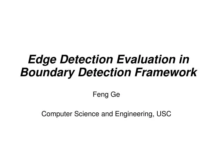 feng ge computer science and engineering usc