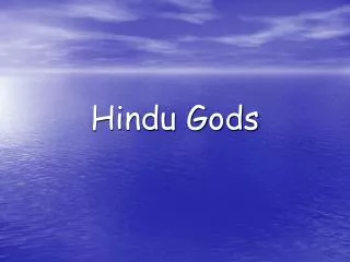 Hindu Gods