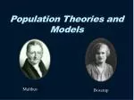 Population Theories and Models - slide 1