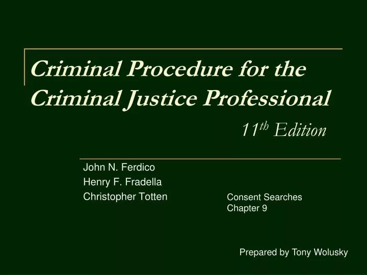 criminal procedure for the criminal justice professional 11 th edition