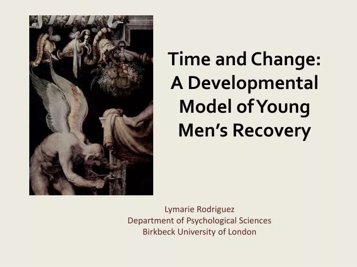 time and change a developmental model of young men s recovery
