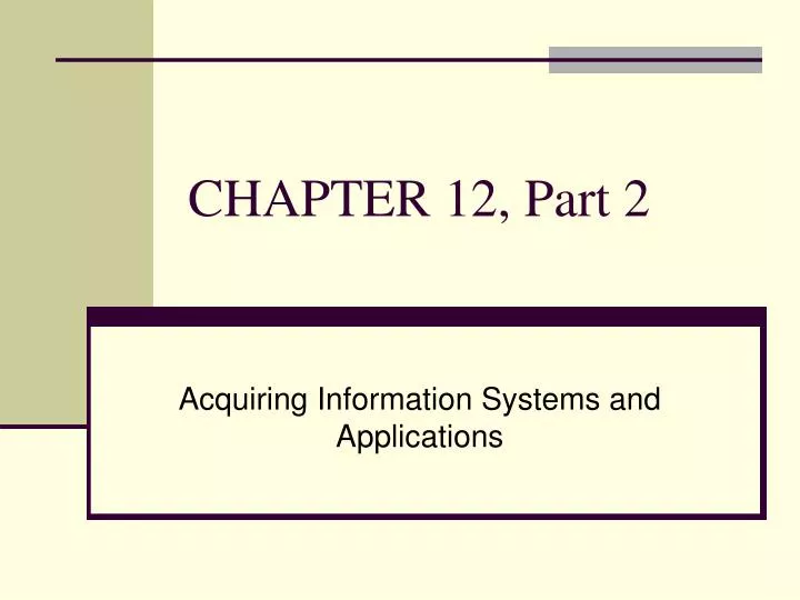 PPT - CHAPTER 12, Part 2 PowerPoint Presentation, Free Download - ID ...