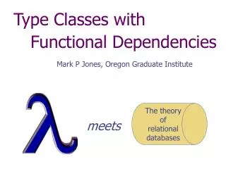 Type Classes with