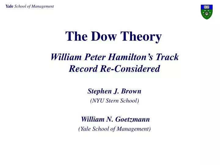 the dow theory