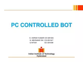 PC CONTROLLED BOT
