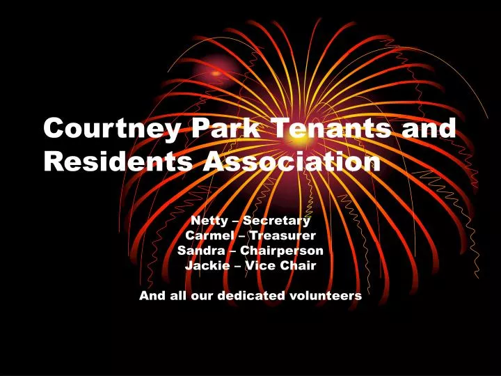 courtney park tenants and residents association