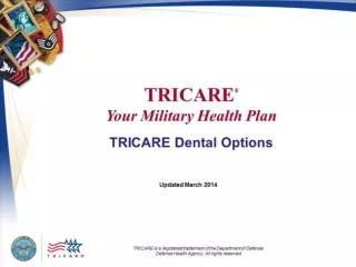 TRICARE Your Military Health Plan: TRICARE Dental Options