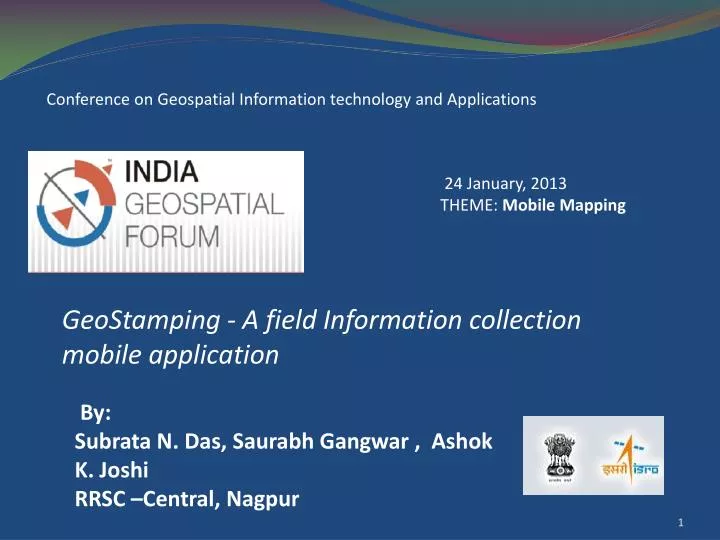 geostamping a field information collection mobile application