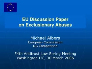 EU Discussion Paper on Exclusionary Abuses