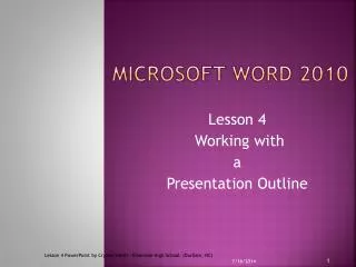 Microsoft Word 2010