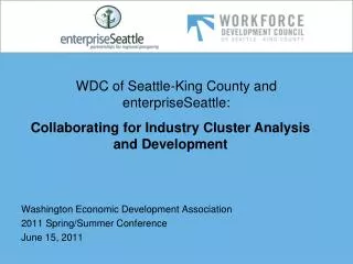 WDC of Seattle-King County and enterpriseSeattle: