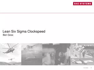 Lean Six Sigma Clockspeed