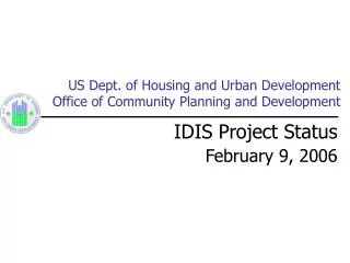 US Dept. of Housing and Urban Development Office of Community Planning and Development