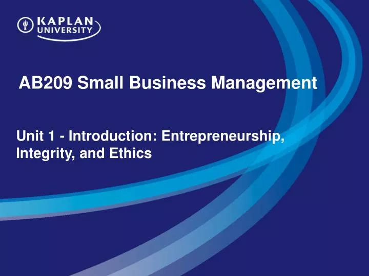 ab209 small business management