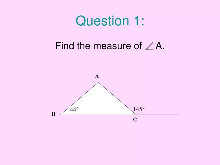 question 1