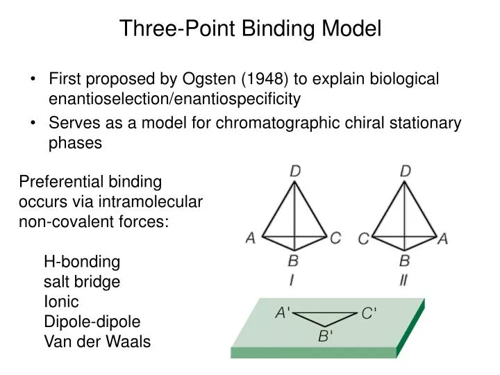 three point binding model