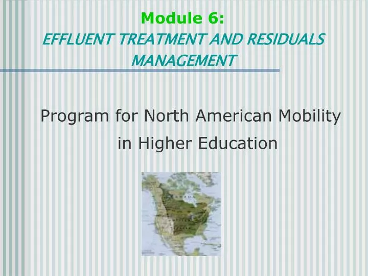 module 6 effluent treatment and residuals management