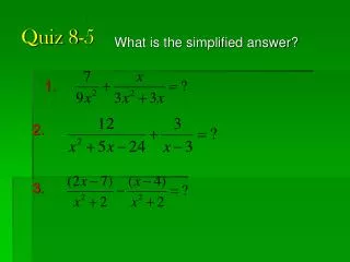Quiz 8-5