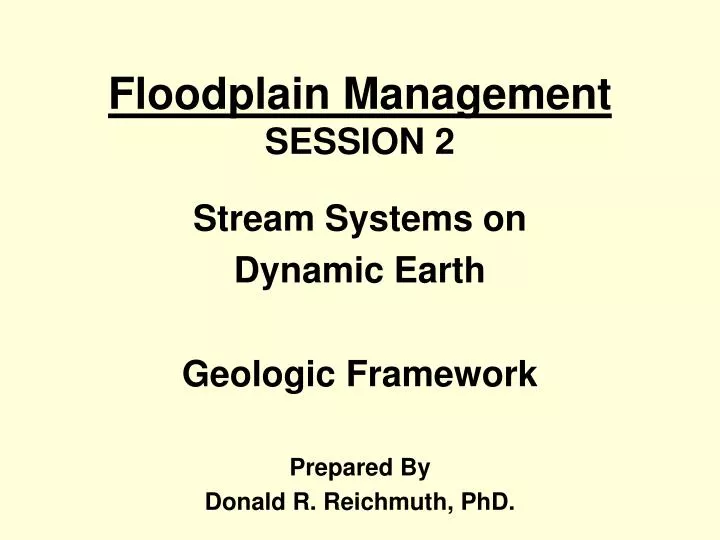 floodplain management session 2