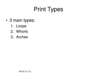Print Types