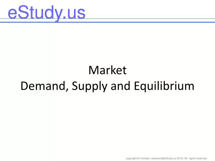 market demand supply and equilibrium