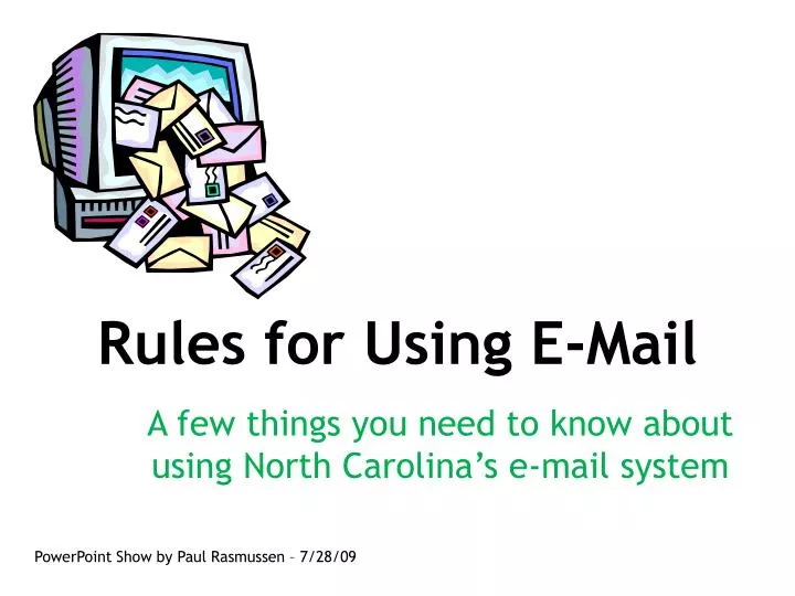rules for using e mail