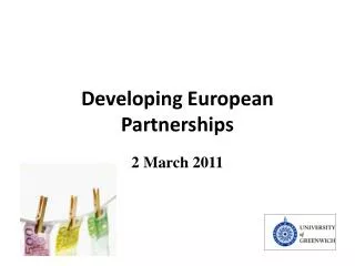 Developing European Partnerships