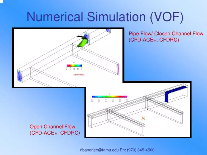 numerical simulation vof