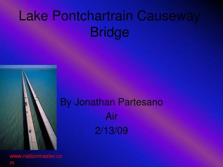 lake pontchartrain causeway bridge