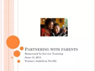 Partnering with parents