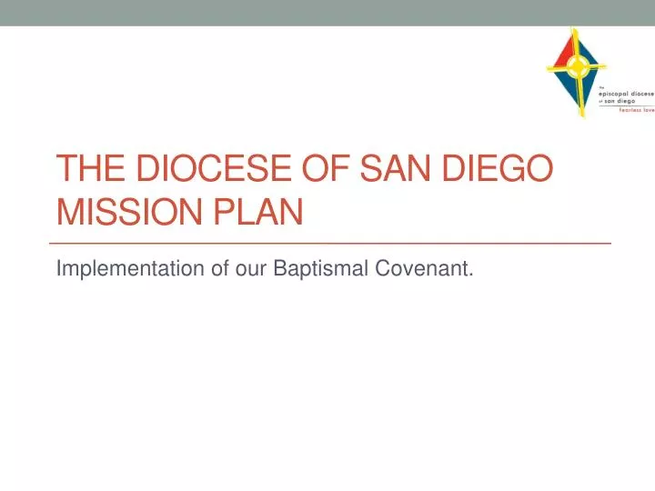the diocese of san diego mission plan