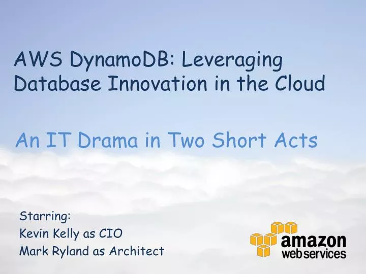 aws dynamodb leveraging database innovation in the cloud