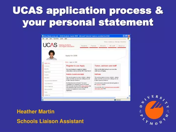 ucas application process your personal statement