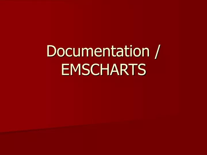 documentation emscharts