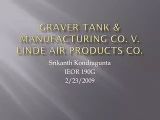 Graver Tank &amp; Manufacturing Co. v. Linde Air Products Co.