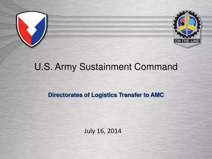 u s army sustainment command