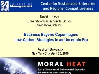 Business Beyond Copenhagen: Low-Carbon Strategies in an Uncertain Era