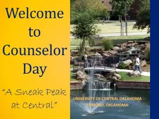 Welcome to Counselor Day