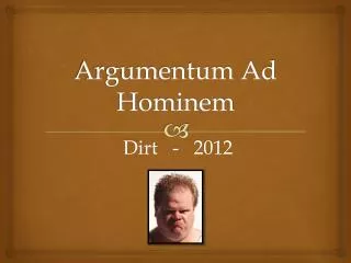 argumentum ad hominem