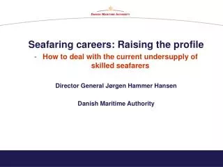 Seafaring careers: Raising the profile