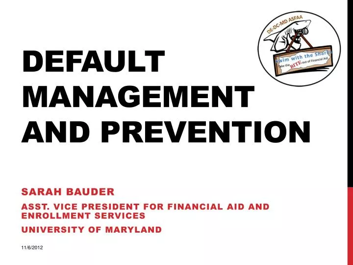 default management and prevention