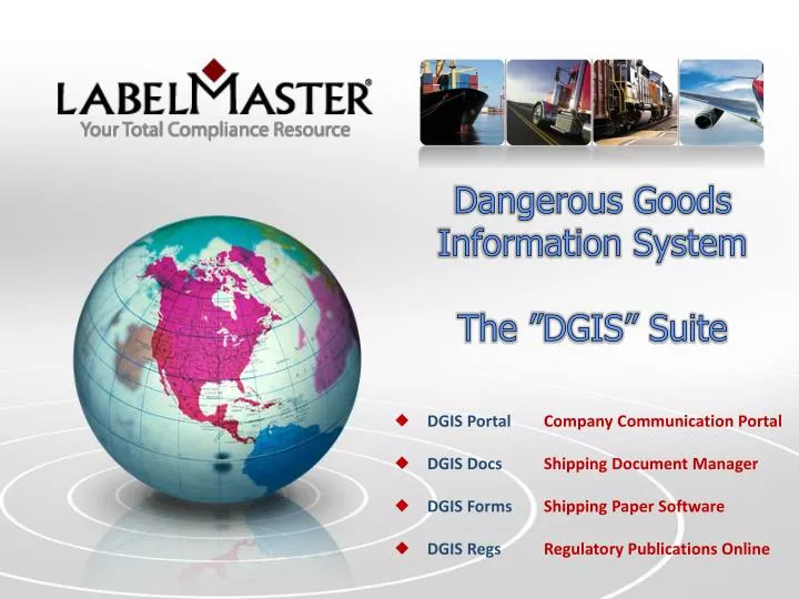 dangerous goods information system the dgis suite