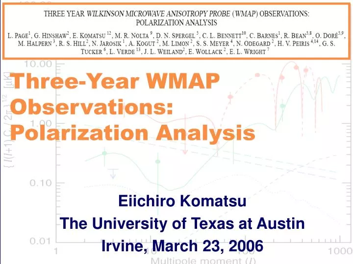 three year wmap observations polarization analysis